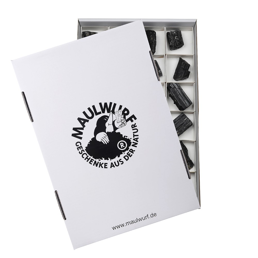 Pierres brutes Schorl (tourmaline noire), 04 - 07cm (24 pcs/UC) | Marco Schreier