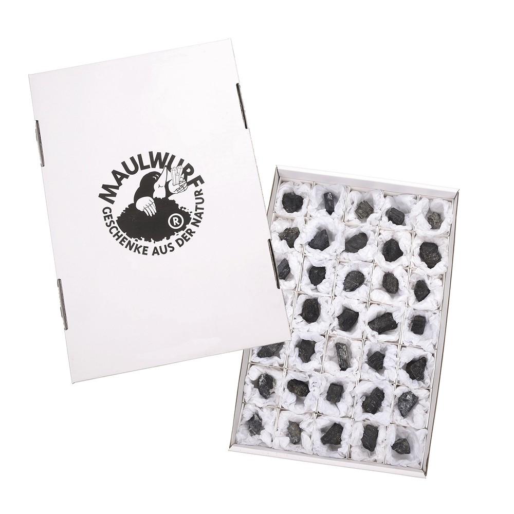 Rohsteine Schörl B, 02 - 04cm (35 St./VE) | GH Edelsteine, Heilsteine & Schmuck