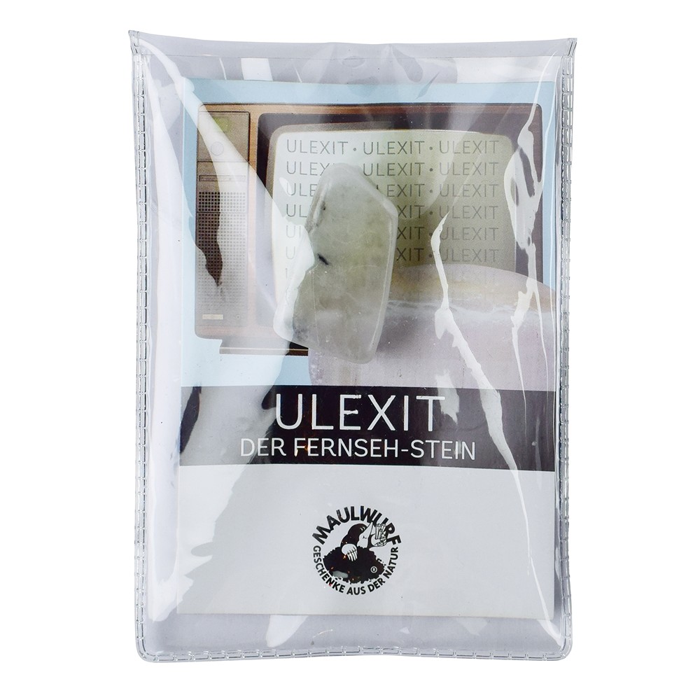 Ulexite with certificate card in pouch | Schreier gems, healing stones & jewelry