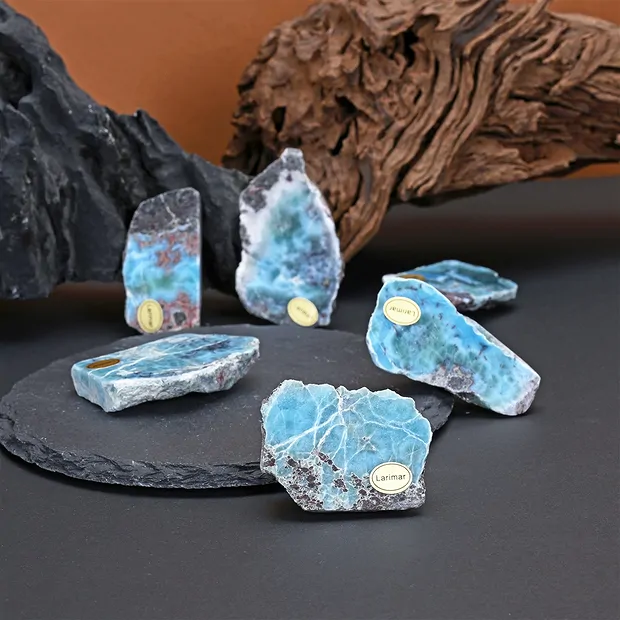 Anschliffe Larimar, 04 - 05cm (35 St./VE) | GH Edelsteine, Heilsteine & Schmuck