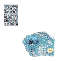 0919601035 Taglio di Larimar, 04 - 05 cm (35 pz./UC) | grossista gemme e pietre curative
