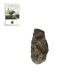 0921602000 Tektite with insert in pouch, 3.0cm | wholesaler gems, healing stones & jewelry