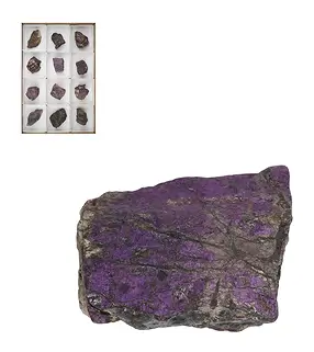 Pierres brutes Purpurite, 05,5 - 07,5cm (12 pcs/UV) | Marco Schreier