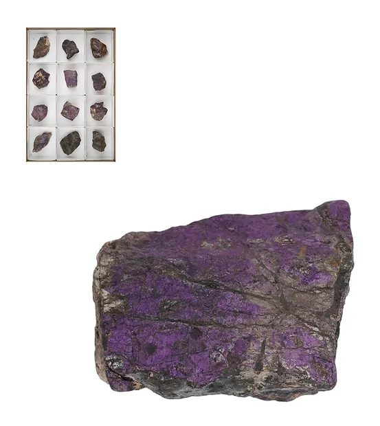 Pierres brutes Purpurite, 05,5 - 07,5cm (12 pcs/UV) | Marco Schreier