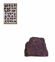 0922202035 Purpurite rough stones, 04 - 05cm (35 pcs./ PU) | gems, healing stones & jewelry