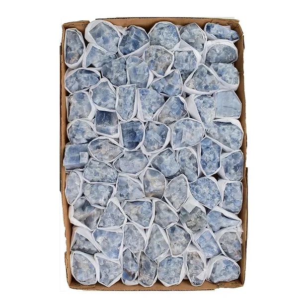 Pietre grezze di Calcite (blu), 03,5 - 04,5 cm (4 kg/VE) | Marco Schreier