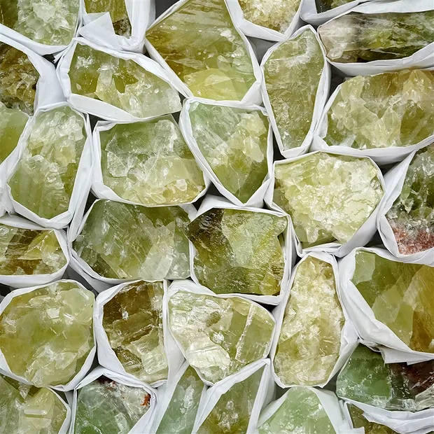 Rohsteine Calcit (grün), 03,5 - 04,5cm (4kg/VE) | Marco Schreier
