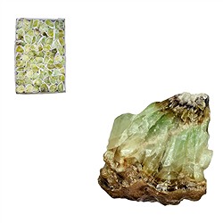 0926602000 Calcite grezza (verde), 3,5 - 4,5 cm (4 kg/UC) | Marco Schreier