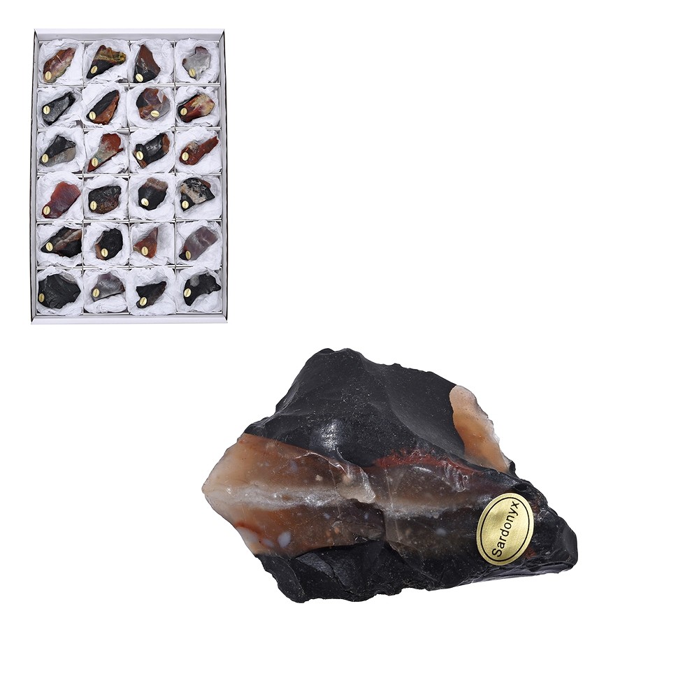 Piedras en bruto Sardonyx, 04 - 05cm (24 unid./VE) | Marco Schreier