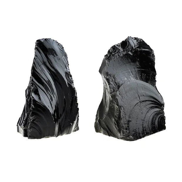 Rough stones Obsidian (black), 1.0 - 3.0kg/h. | wholesaler gems & healing stones