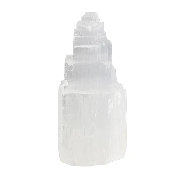 Selenite with base "Twin Tower", 10cm | wholesale gems, healing stones & jewelry
