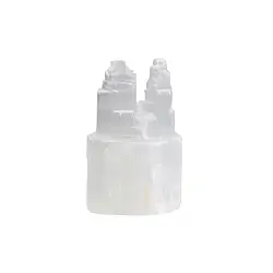 092890007 Selenit mit Standfläche "Twin Tower", 10cm | GH Edelsteine, Heilsteine & Schmuck
