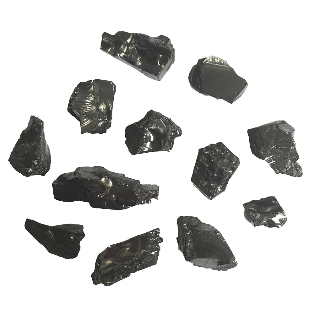 Shungite rough stones (Noble Shungite), 0.5 - 1.0cm (100g/ PU) | Marco Schreier