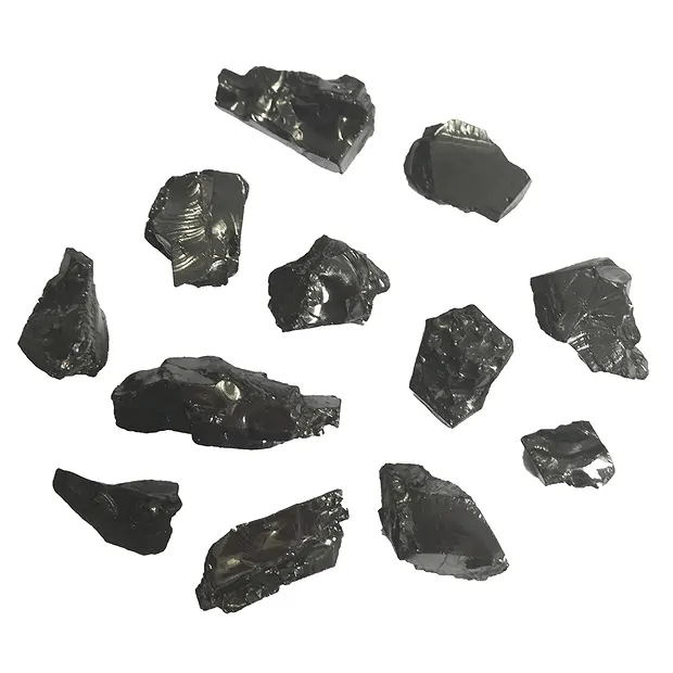 Shungite rough stones (Noble Shungite), 0.5 - 1.0cm (100g/ PU) | Marco Schreier