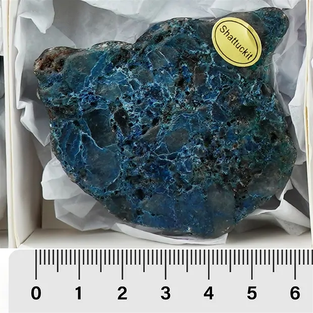 Pièces polies d'un côté Shattuckite, 04 - 08cm (24 pcs/UC) | Marco Schreier