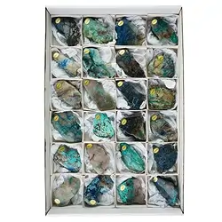 0945601024 One side polished pieces Shattuckite, 04 - 08cm (24 pcs./ PU) | Marco Schreier