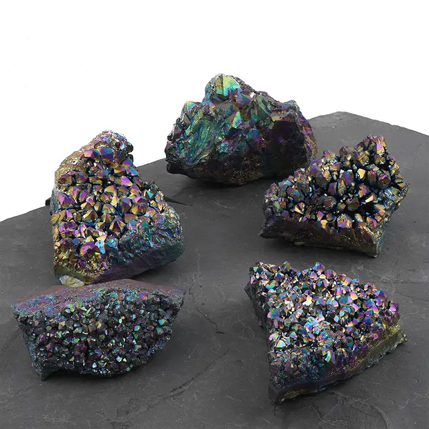 Stufen Titan-Quarz Amethyst, 6 - 7cm (9 St./VE) | Marco Schreier