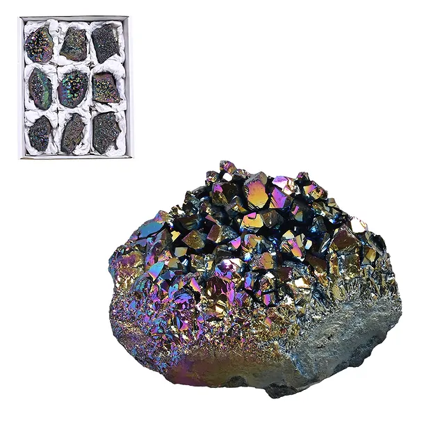 Stufen Titan-Quarz Amethyst, 6 - 7cm (9 St./VE) | Marco Schreier
