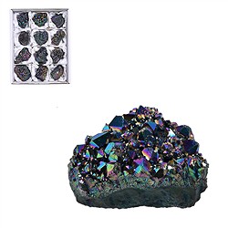 0952102012 Cluster of Titanium-Quartz Amethyst, 5–6 cm (12 pc/PU) | Marco Schreier
