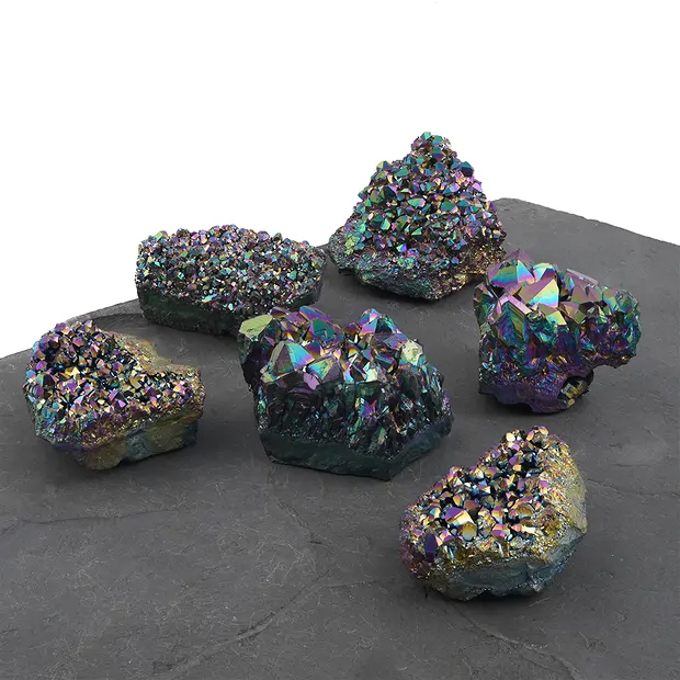 Stufen Titan-Quarz Amethyst, 4 - 5cm (15 St./VE) | Marco Schreier