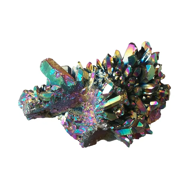 Pasos titanio cuarzo, 07 - 08cm | piedras preciosas, piedras curativas y joyería