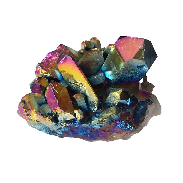 Pasos titanio cuarzo, 07 - 08cm | piedras preciosas, piedras curativas y joyería