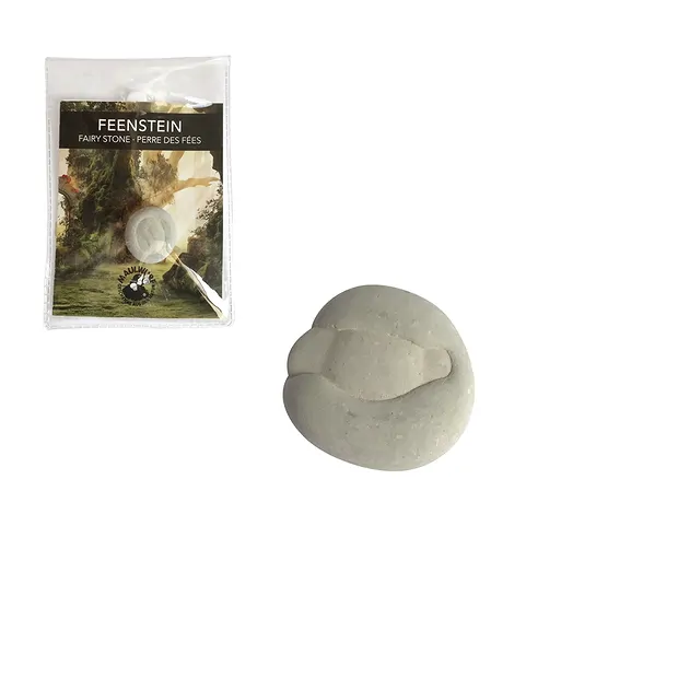 Piedras de hada (Fairy Stone) con tarjeta de certificado en bolsita, 1,5 - 2,0cm | Marco Schreier