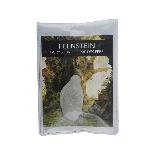 Piedras de hada (Fairy Stone) con tarjeta de certificado en bolsita, 3,5 - 4,5cm | Marco Schreier