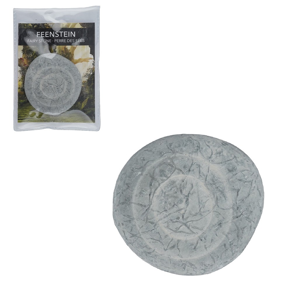 Pierre de fées (Fairy Stone) avec carte de certificat en pochette, 5,5 - 6,5cm | Marco Schreier