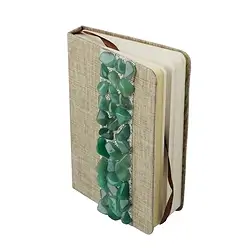 1000000805 Aventurine notebook, 14 x 10cm | minerals trade - gems, healing stones & jewelry