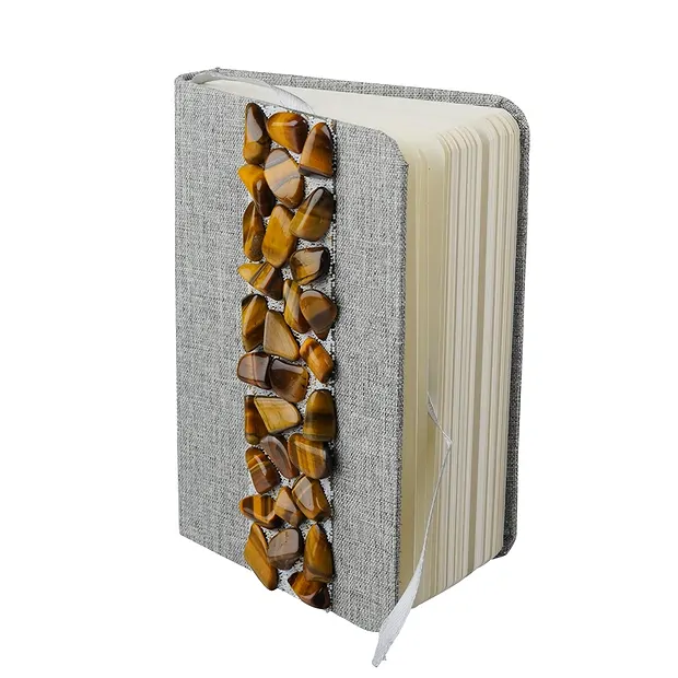 Notizbuch Tigerauge, 14 x 10cm | Großhändler Edelsteine, Heilsteine & Schmuck