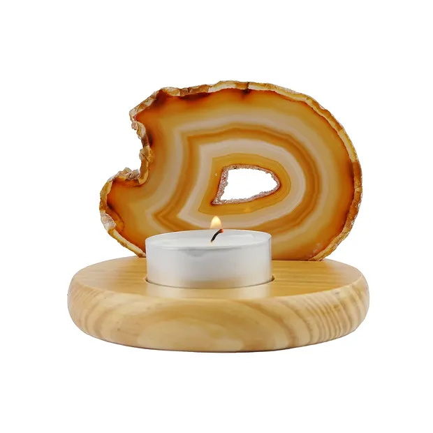 Support en agate pour bougie chauffe-plat, 9,5cm | Marco Schreier