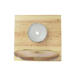 1000001816 Agate disk stand for tea light, 9.5 x 9.5 cm | wholesaler gems & healing stones