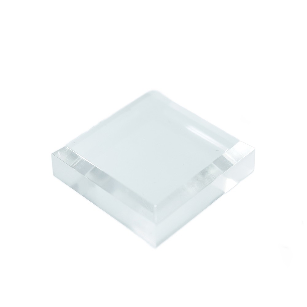 Plexiglass base with phase, 4 x 4 cm | wholesaler gems, healing stones & jewelry