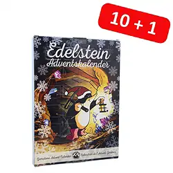 1000003217 Adventskalender  "Mauli in Höhle" mit 24 Trommelsteinen und Schlüsselanhänger | Marco Schreier
