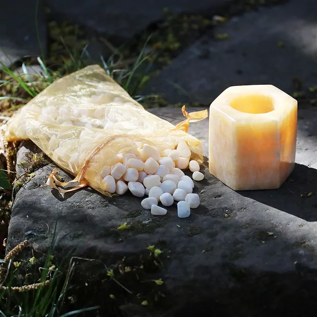 Set "Bien-être à l'orange | Pierres précieuses, pierres thérapeutiques & bijoux