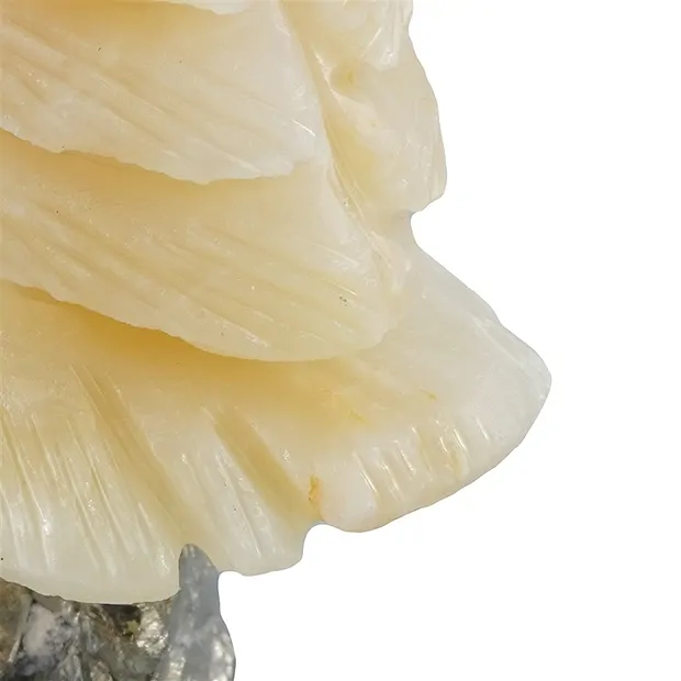 Gravure oiseau (hibou), calcite, 10cm | Marco Schreier