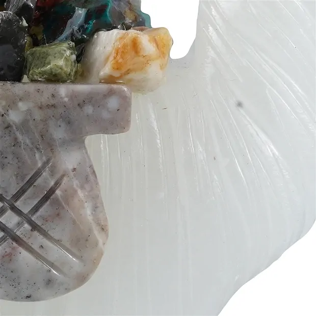 Grabado llama, Huamanga, 8.0cm | piedras preciosas, piedras curativas y joyería