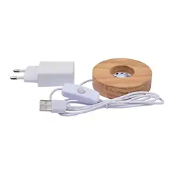 1000005125 Base luminosa, rotonda, 08 cm, sette colori | grossista gemme e pietre curative