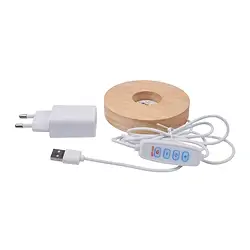 1000005128 Light base, round, 10cm, three colors | wholesale gems, healing stones & jewelry