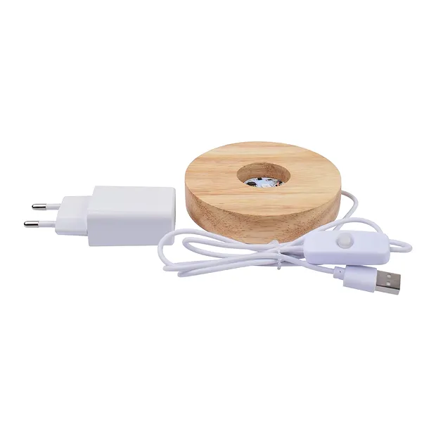 Base luminosa, redonda, 10 cm, siete colores | Marco Schreier