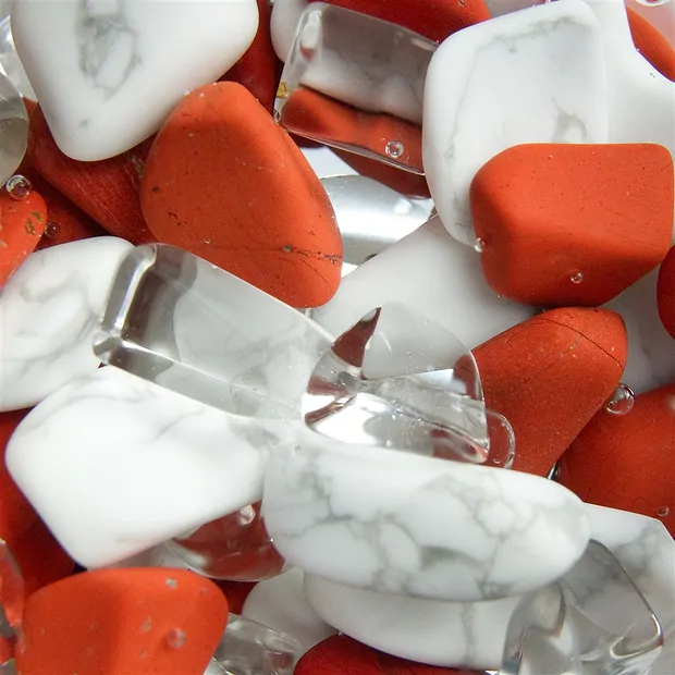 VitaJuwel "Fitness" (Rock Crystal, Jasper (red), Magnesite) | Marco Schreier