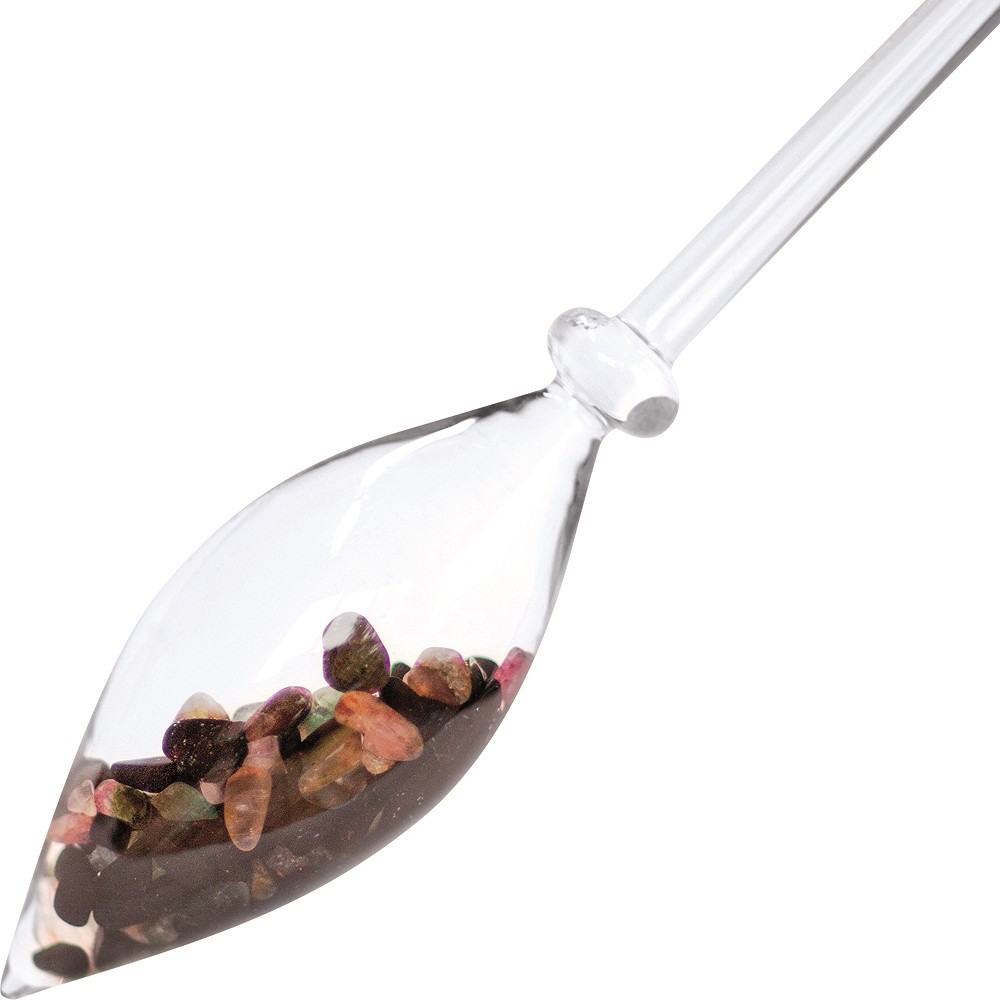 Edelstein Balance Wasserstab "Schutz & Energie"  (Turmalin schwarz und bunt) | Marco Schreier