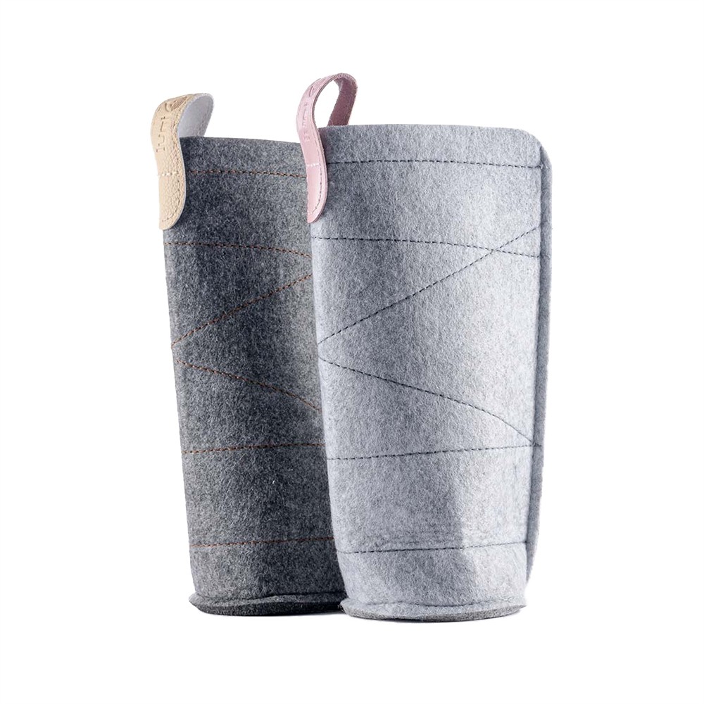 VitaJuwel felt sleeve for bottles light gray | wholesaler gems & healing stones