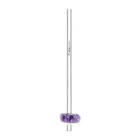 VitaJuwel Crystal Straw Amethyst (Glas-Trinkhalm) | Marco Schreier
