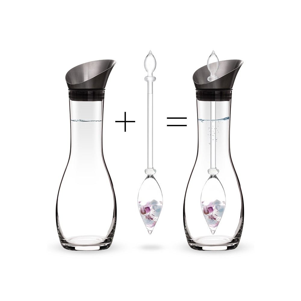 VitaJuwel water carafe "Era" with Flower of Life, 1.3 liters | Marco Schreier