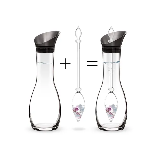 VitaJuwel water carafe "Era" with Flower of Life, 1.3 liters | Marco Schreier
