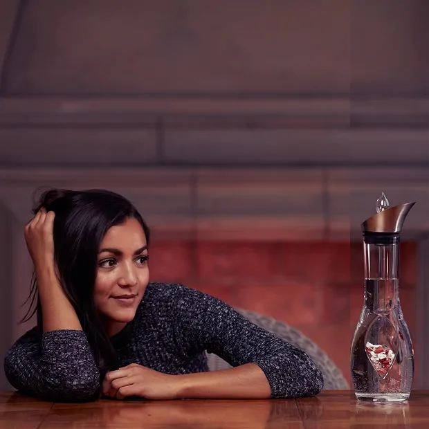 VitaJuwel water carafe "Era" with Flower of Life, 1.3 liters | Marco Schreier