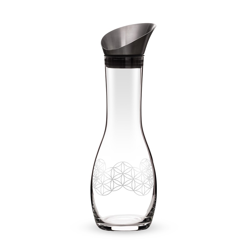 VitaJuwel water carafe "Era" with Flower of Life, 1.3 liters | Marco Schreier