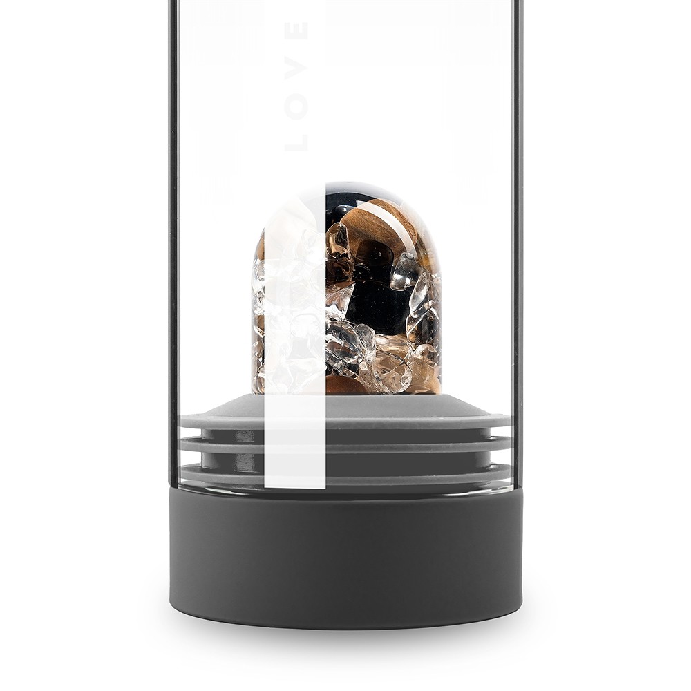 VitaJuwel water carafe "Sana" Lava black with "Courage" module | Marco Schreier
